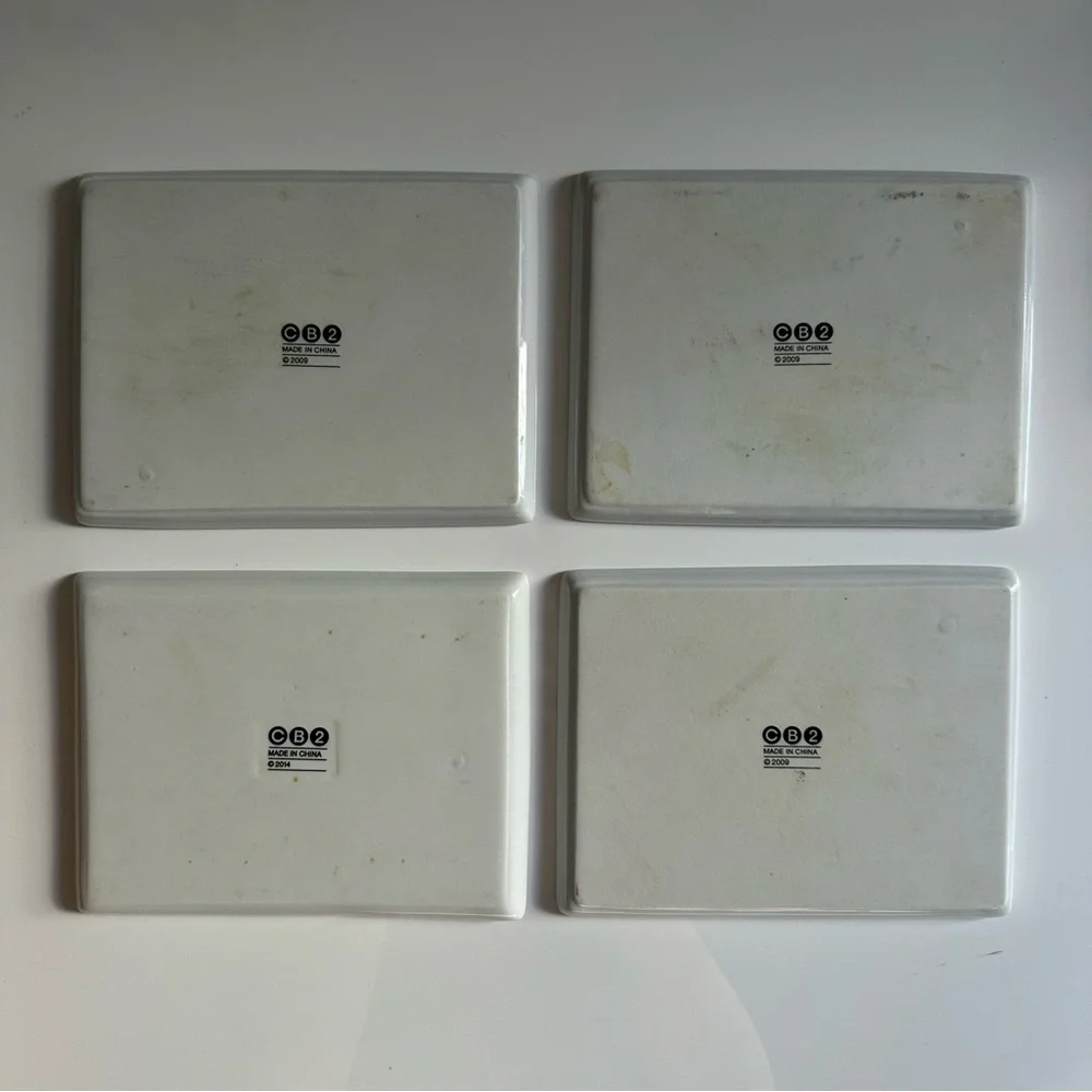 CB2 Oliver plates set of 4 - Picture 3 of 3